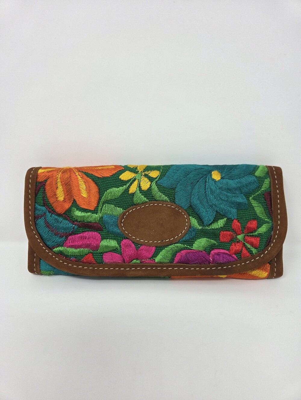 Floral Embroidered Wallet